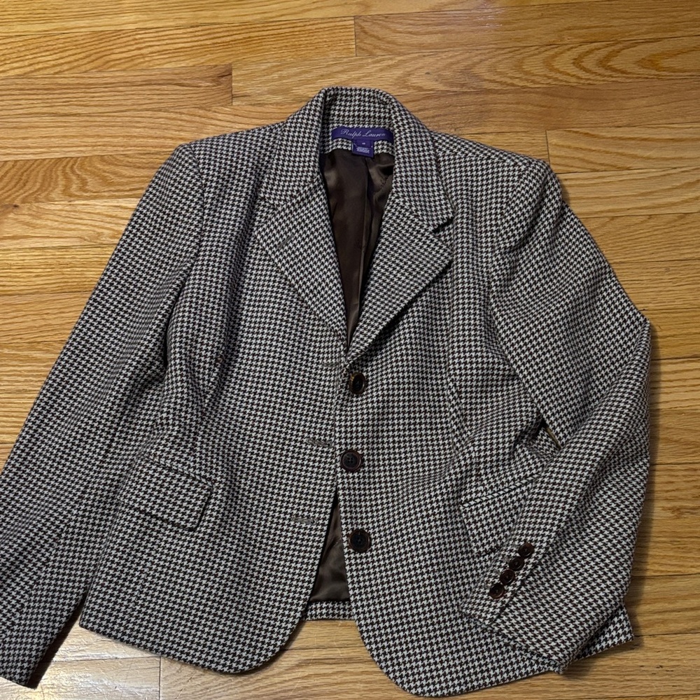 Ralph Lauren Purple Label Black and White Blazer